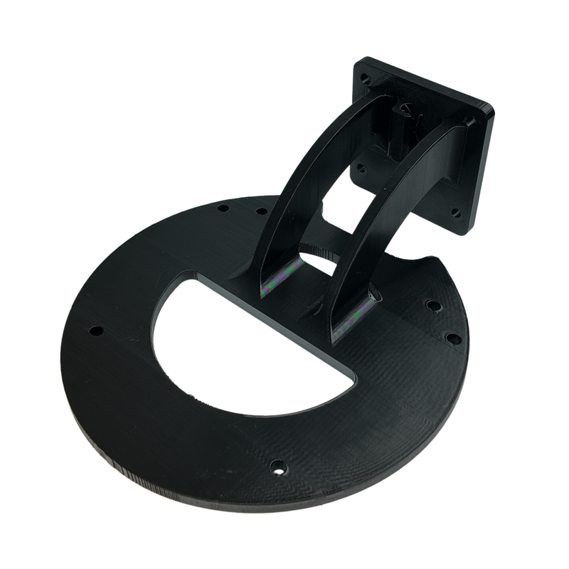 Ubiquiti UAP-AC-Pro access point sitting in the 3D printed horizontal bracket