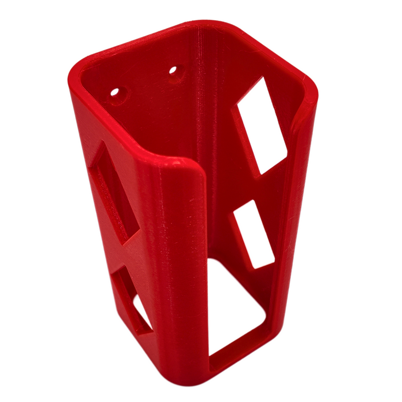 Universal drill wall holder, 40mm width, Australian made 3D printed tool storage for shed or van