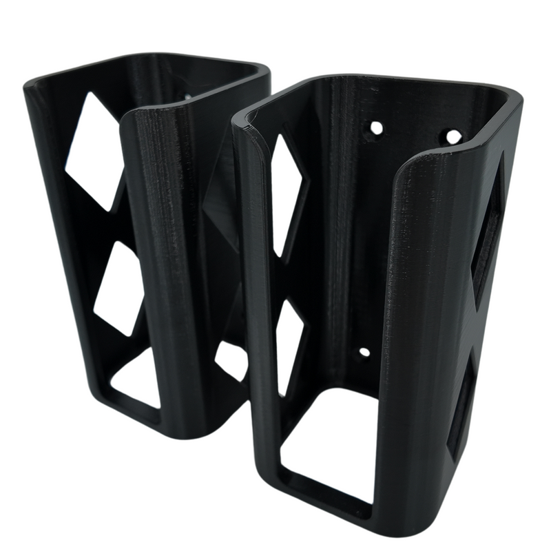 Universal cordless drill holder 40mm, durable Australian made 3D printed wall storage bracket