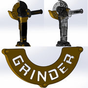 Universal grinder wall mount, Australian made 3D printed – photo 3