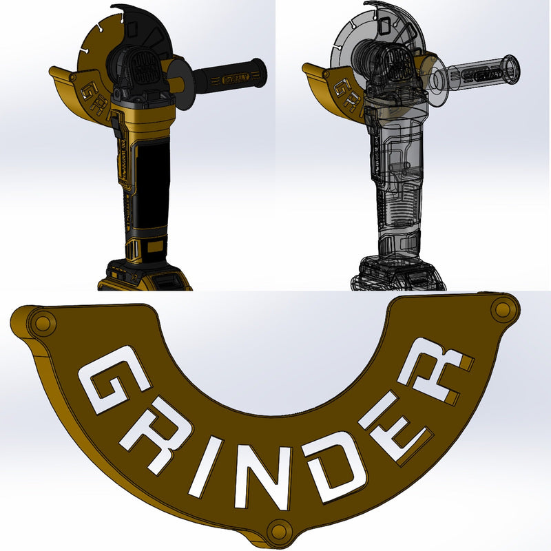 Universal grinder wall mount, Australian made 3D printed – photo 3